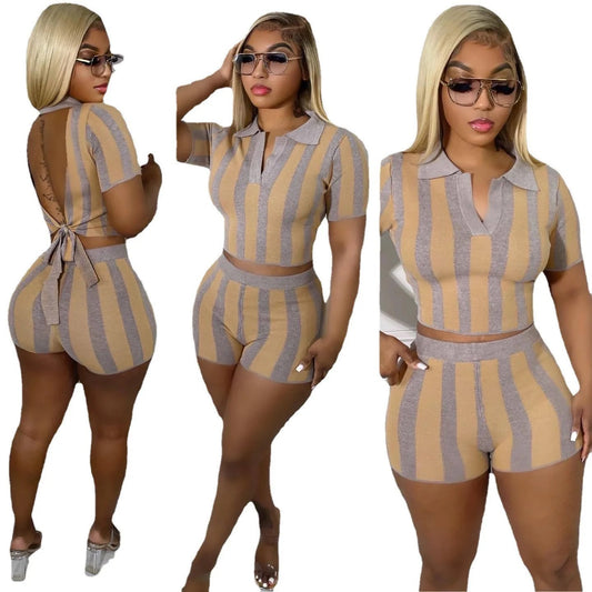 Cutie Striped short set