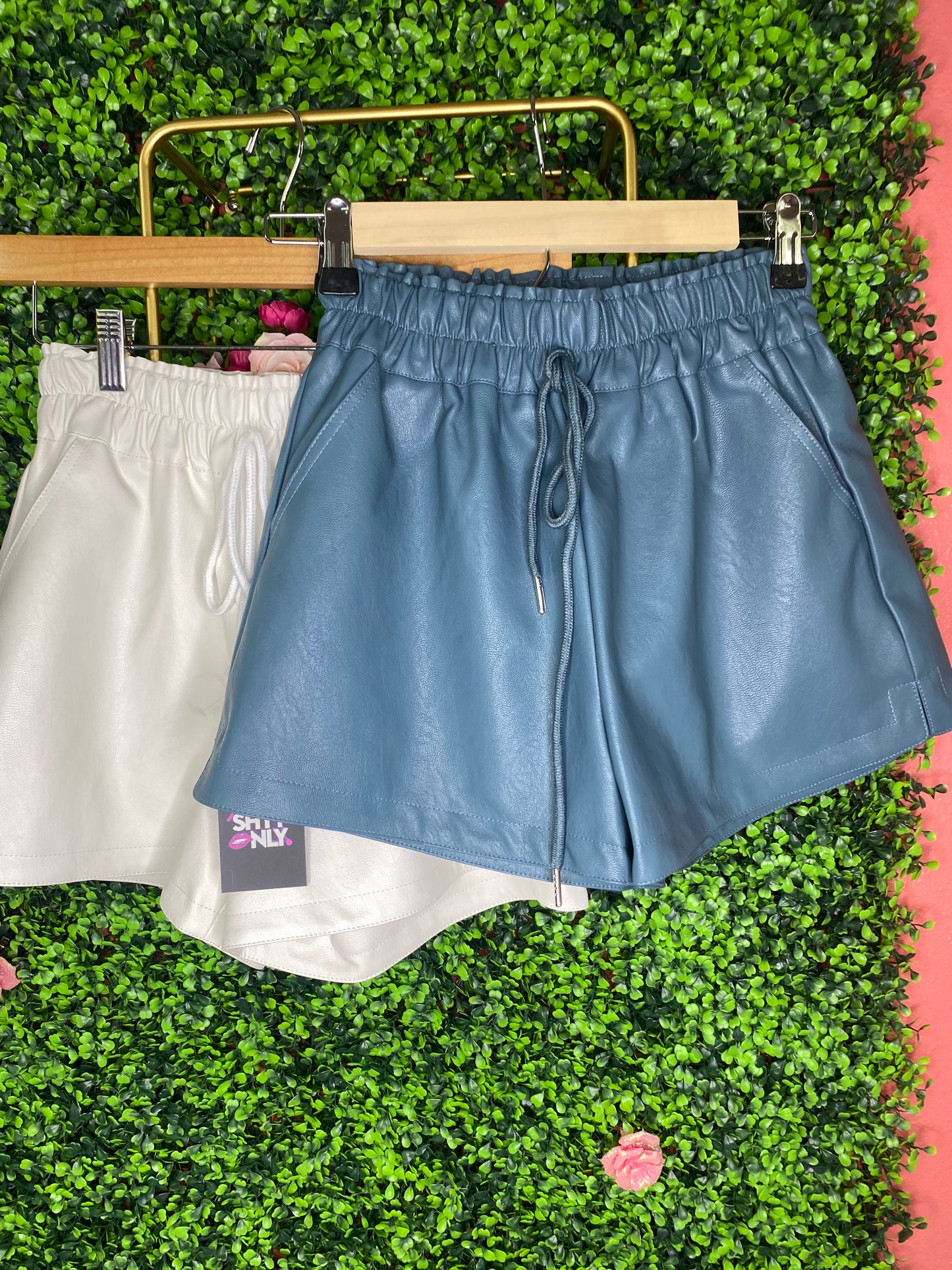 Vegan Leather Boxer Shorts PLUS SIZE